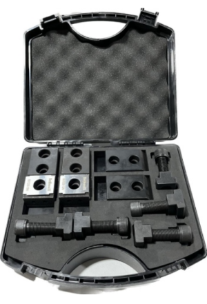 B1037 – Wedge type T-slot clamp with stopper & parallel set