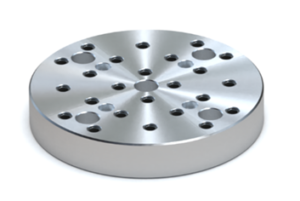 BU40180- Round plate with grid holes