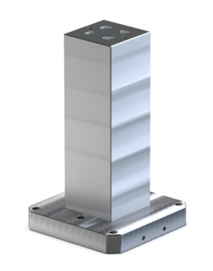 BU41110- Cube Tombstone with plain surface