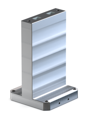 BU41140- Double Angle Tombstone with Plain Surface