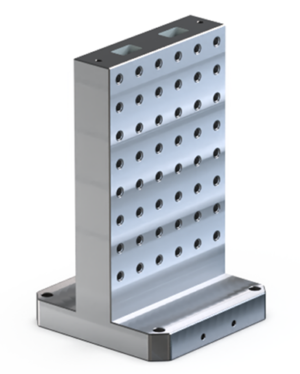 BU41150- Double Angle Tombstone With grid hole