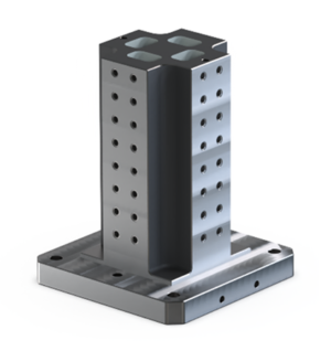 BU41180- Cross Tombstone With grid hole