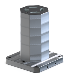 BU41190- Hexagonal Tombstone with Plain Surface