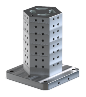 BU41220- Octagonal Tombstone with grid hole